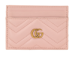 Gucci GG Marmont Card Case, Leather, Pink, 203887, DB/B, 2*